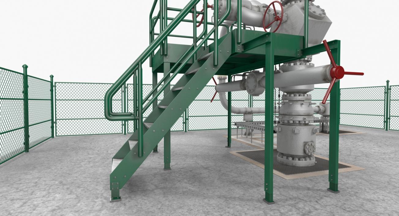 Oil Production Equipment Collection 3 3D