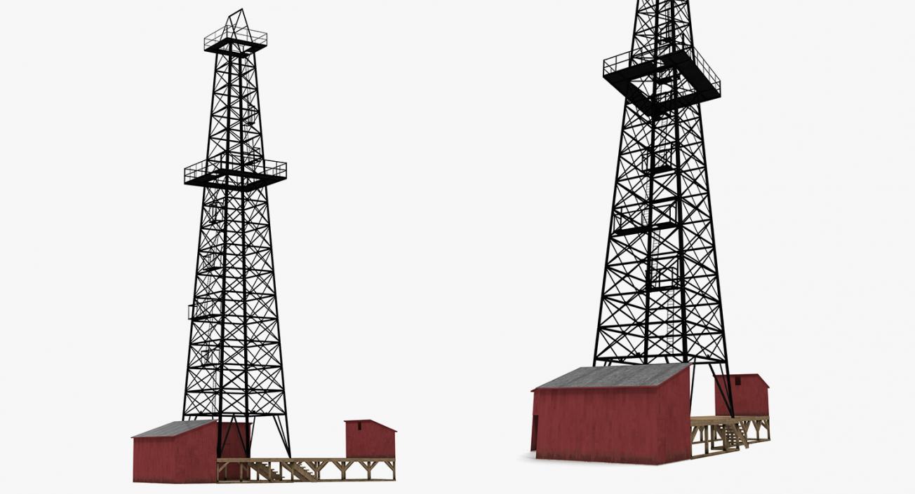 Oil Production Equipment Collection 3 3D