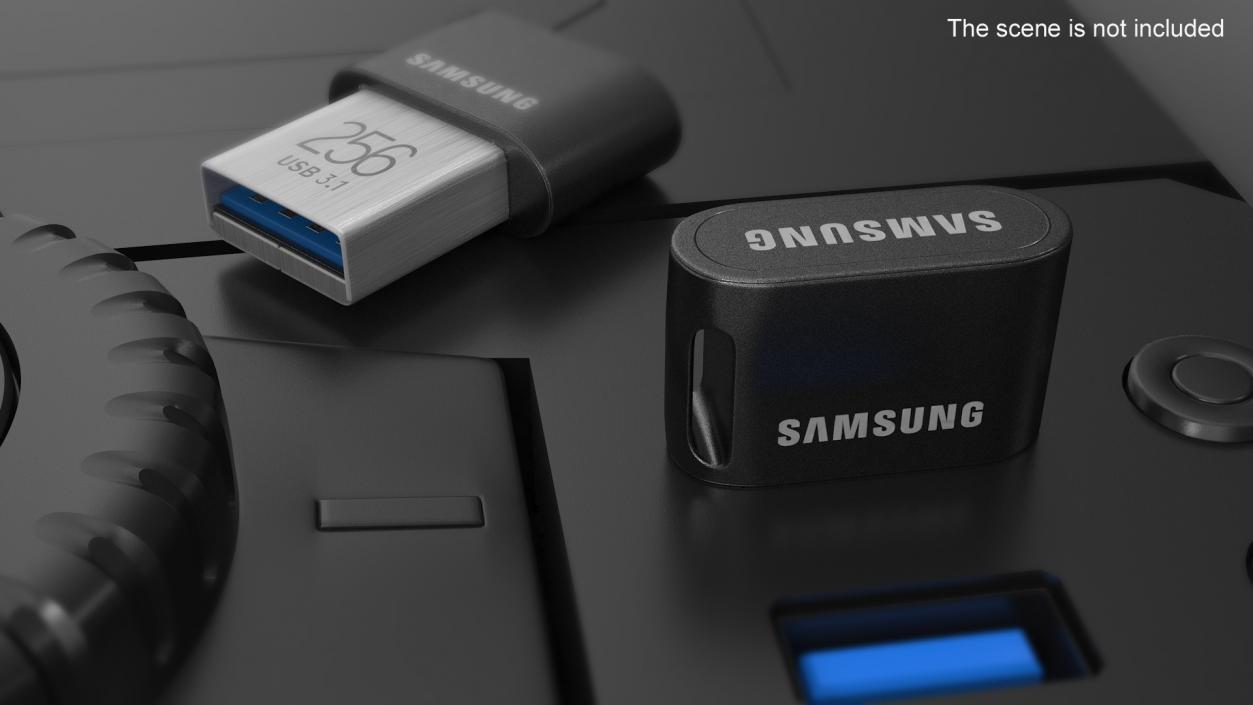 3D model Flash Drive Samsung 256Gb