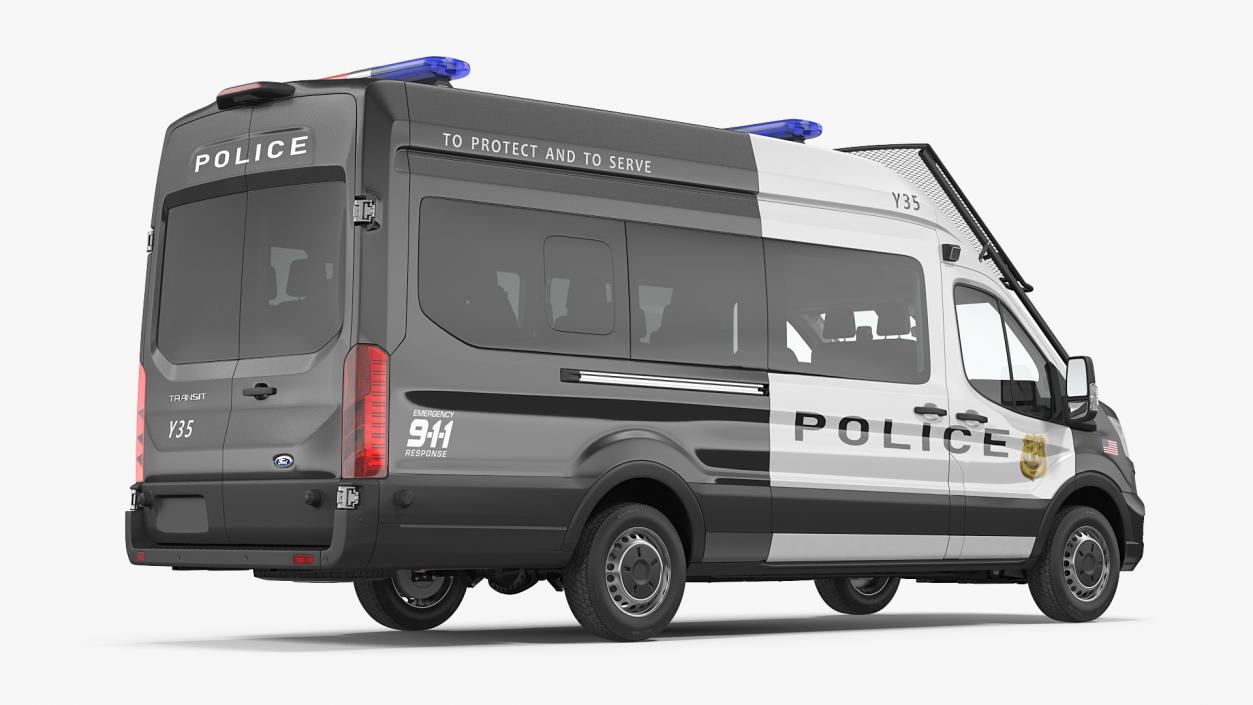 Police Ford Transit 2020 3D model