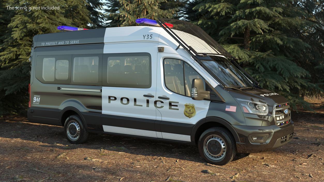 Police Ford Transit 2020 3D model