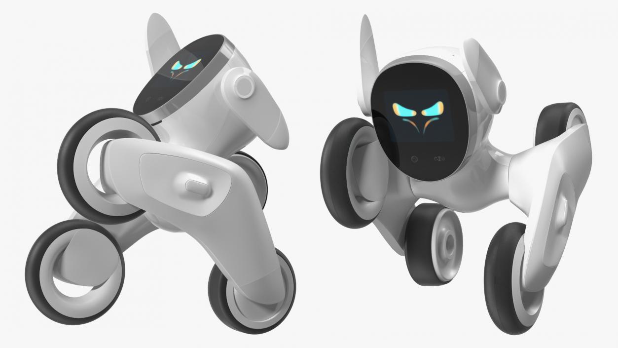 3D model Loona Smart Petbot Robot Toy Rigged