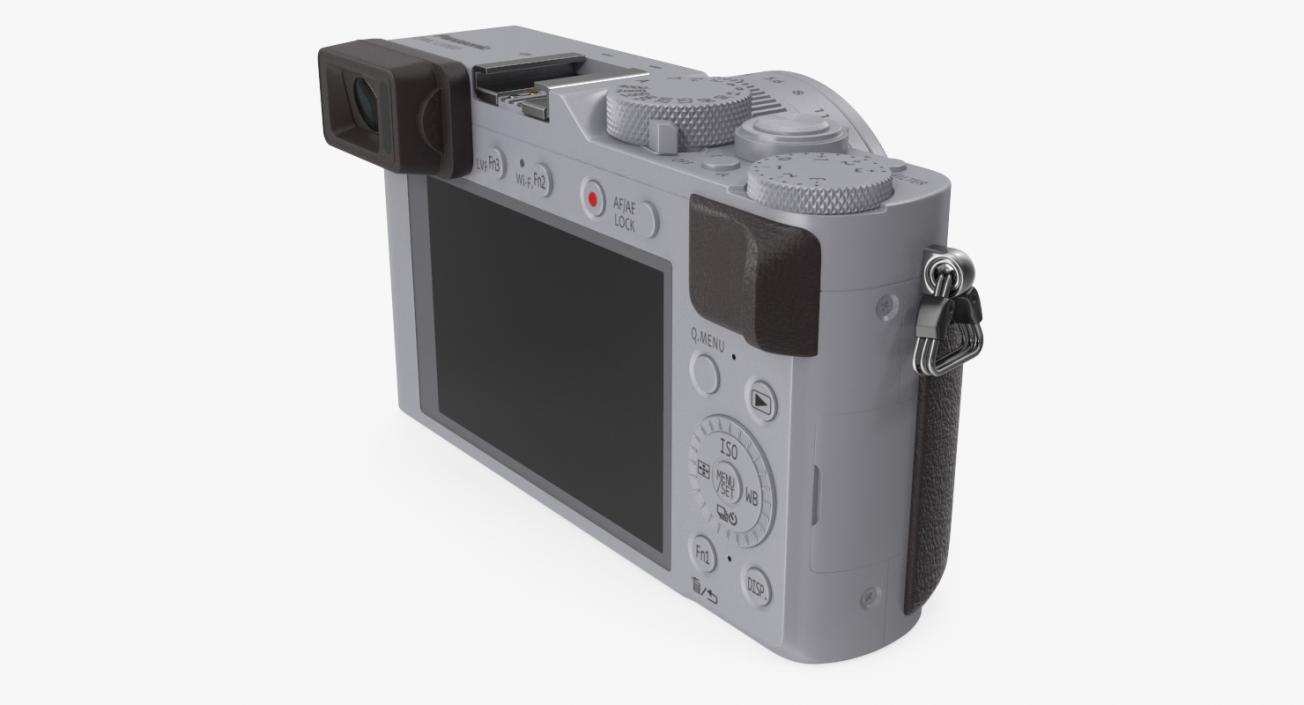 Panasonic Lumix DMC LX100 Digital Camera Silver 3D