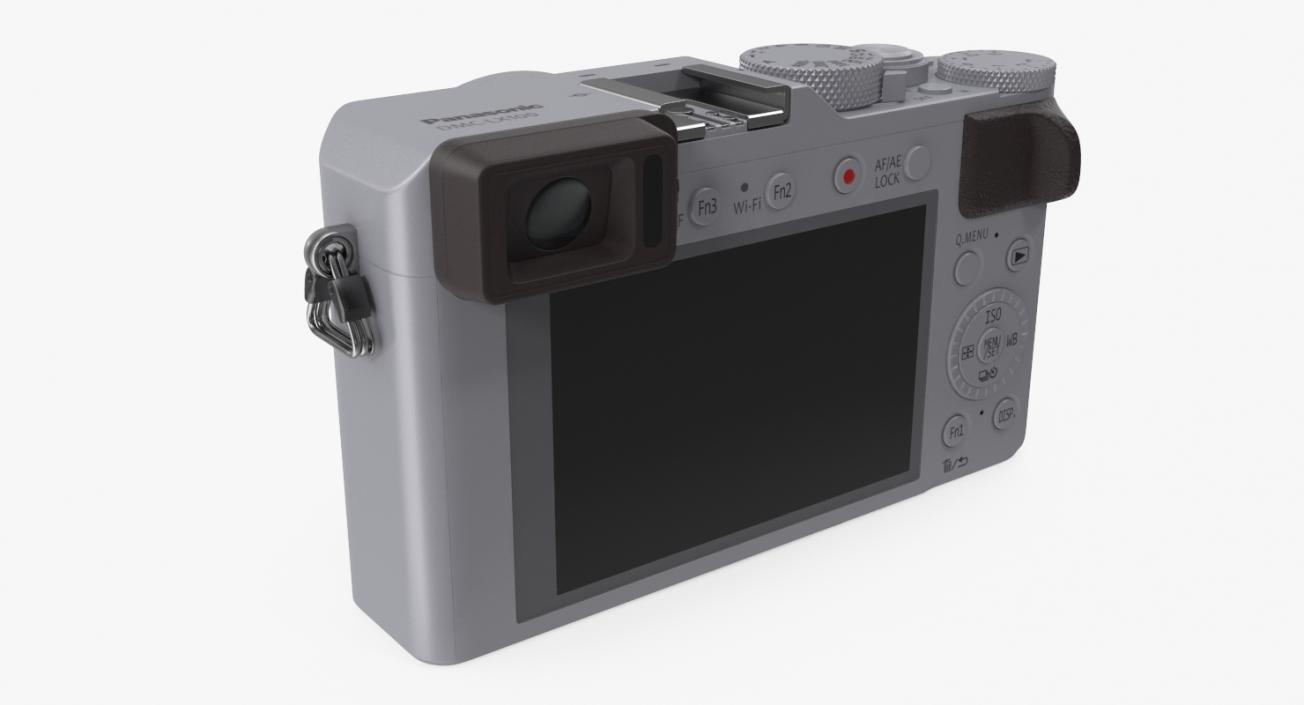 Panasonic Lumix DMC LX100 Digital Camera Silver 3D