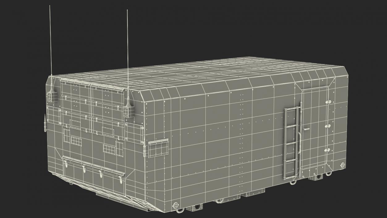 Camouflage Radar Cabin 3D