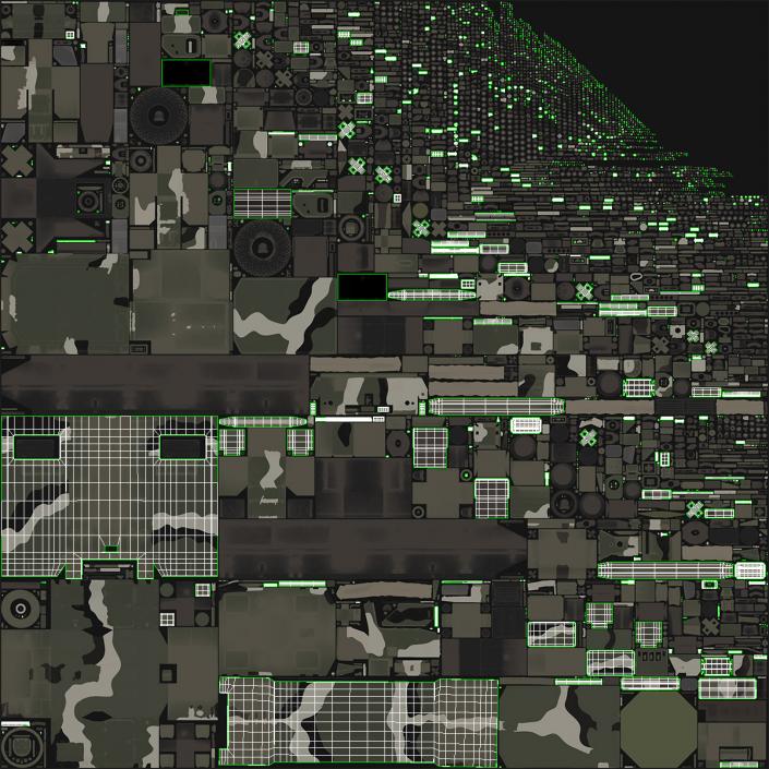 Camouflage Radar Cabin 3D