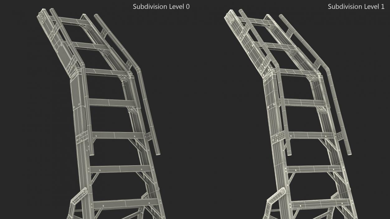 3D Engineering Aircraft Ladder 14 Ft model