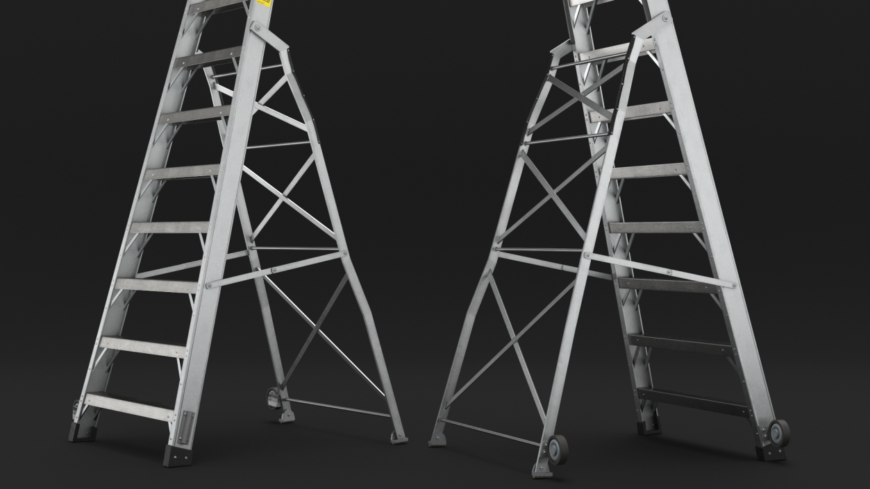 3D Engineering Aircraft Ladder 14 Ft model