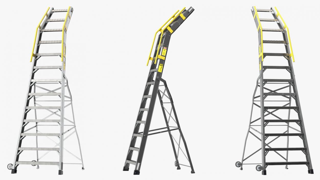 3D Engineering Aircraft Ladder 14 Ft model