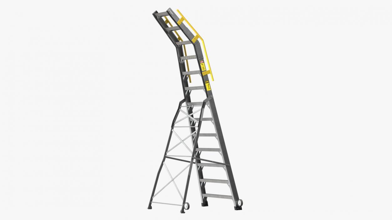 3D Engineering Aircraft Ladder 14 Ft model