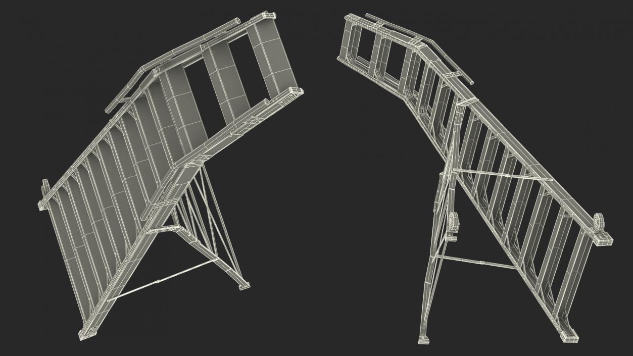 3D Engineering Aircraft Ladder 14 Ft model