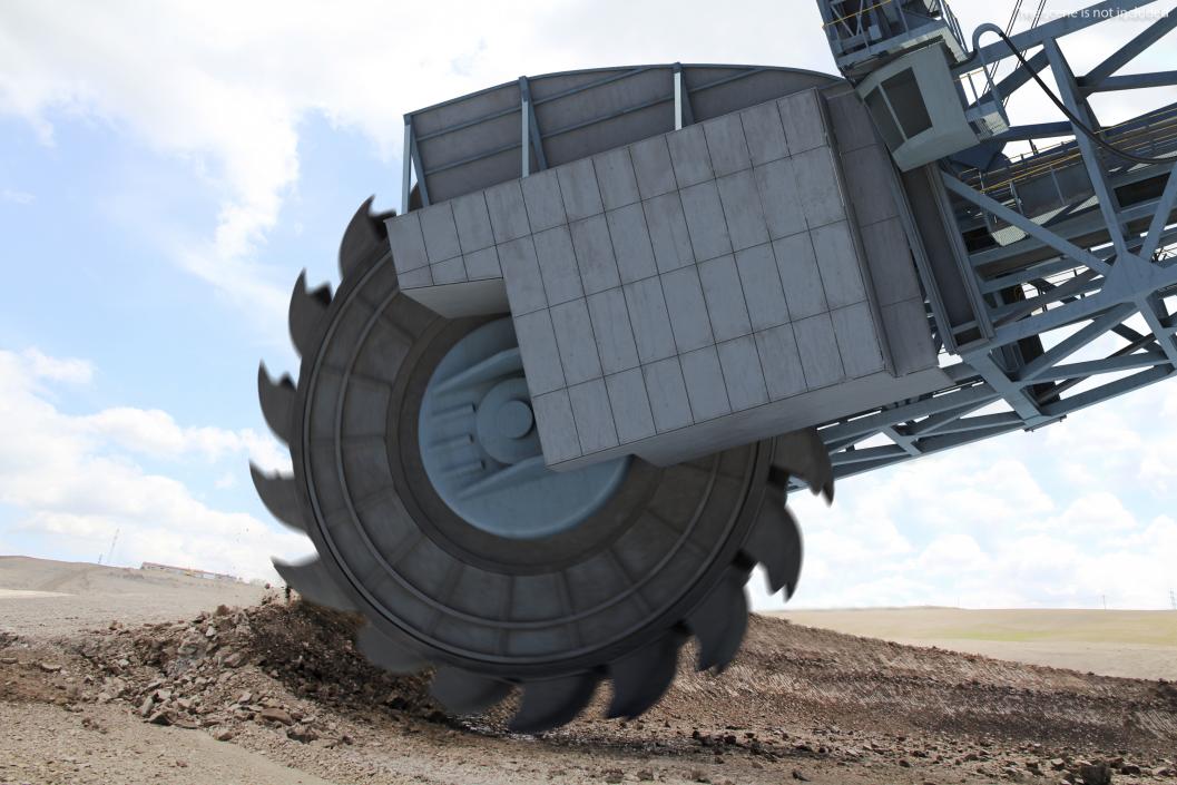 3D Bagger 293 Bucket Wheel Excavator model