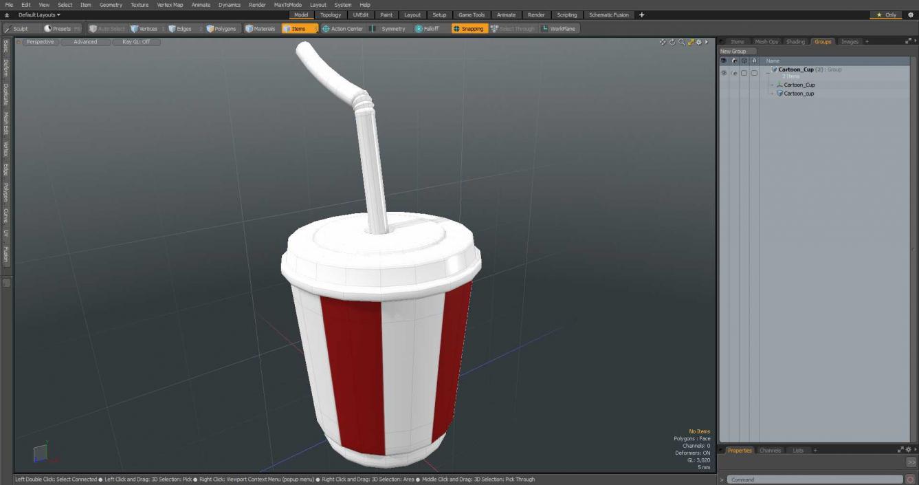 3D Cartoon Cup