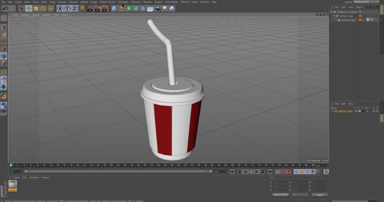 3D Cartoon Cup