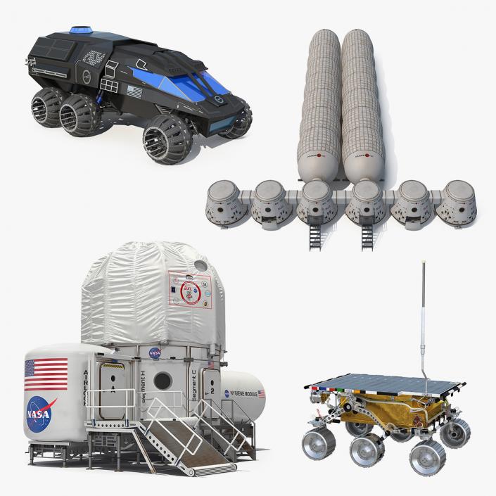 Mars Colony 3D Models Collection 3 3D model