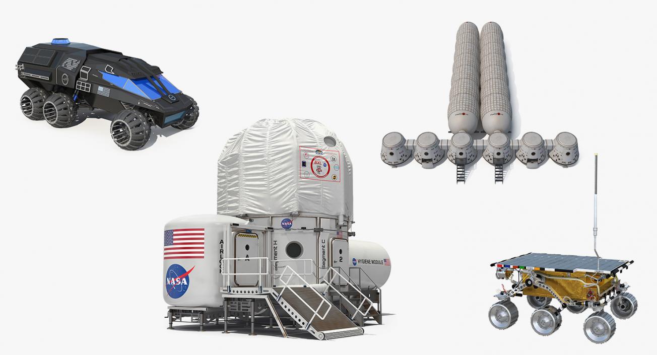 Mars Colony 3D Models Collection 3 3D model