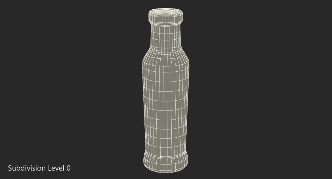 Barbecue Sauce Glass Bottle 3D