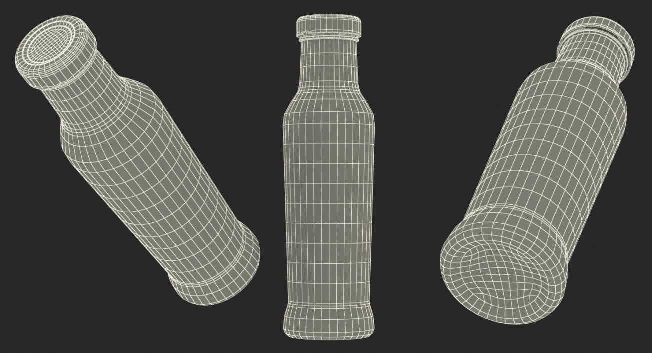 Barbecue Sauce Glass Bottle 3D