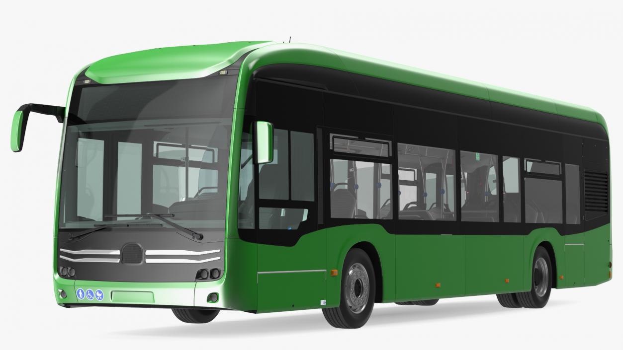 3D model City Bus Three Doors