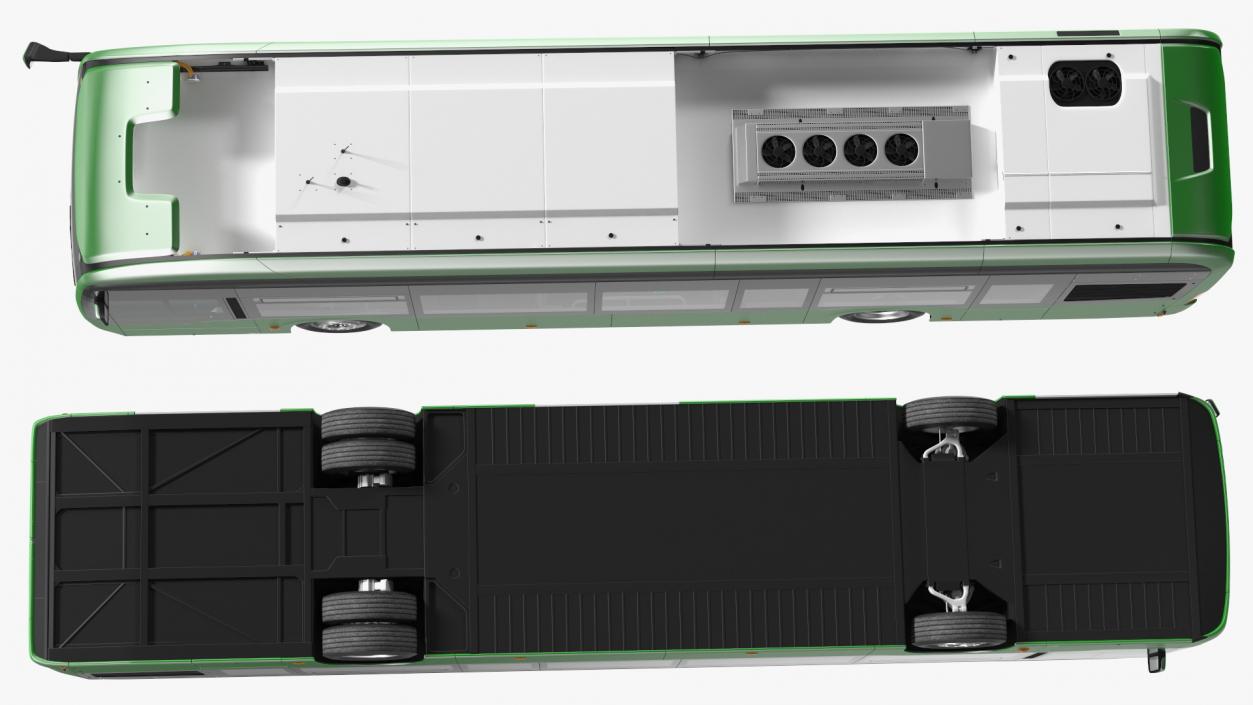 3D model City Bus Three Doors