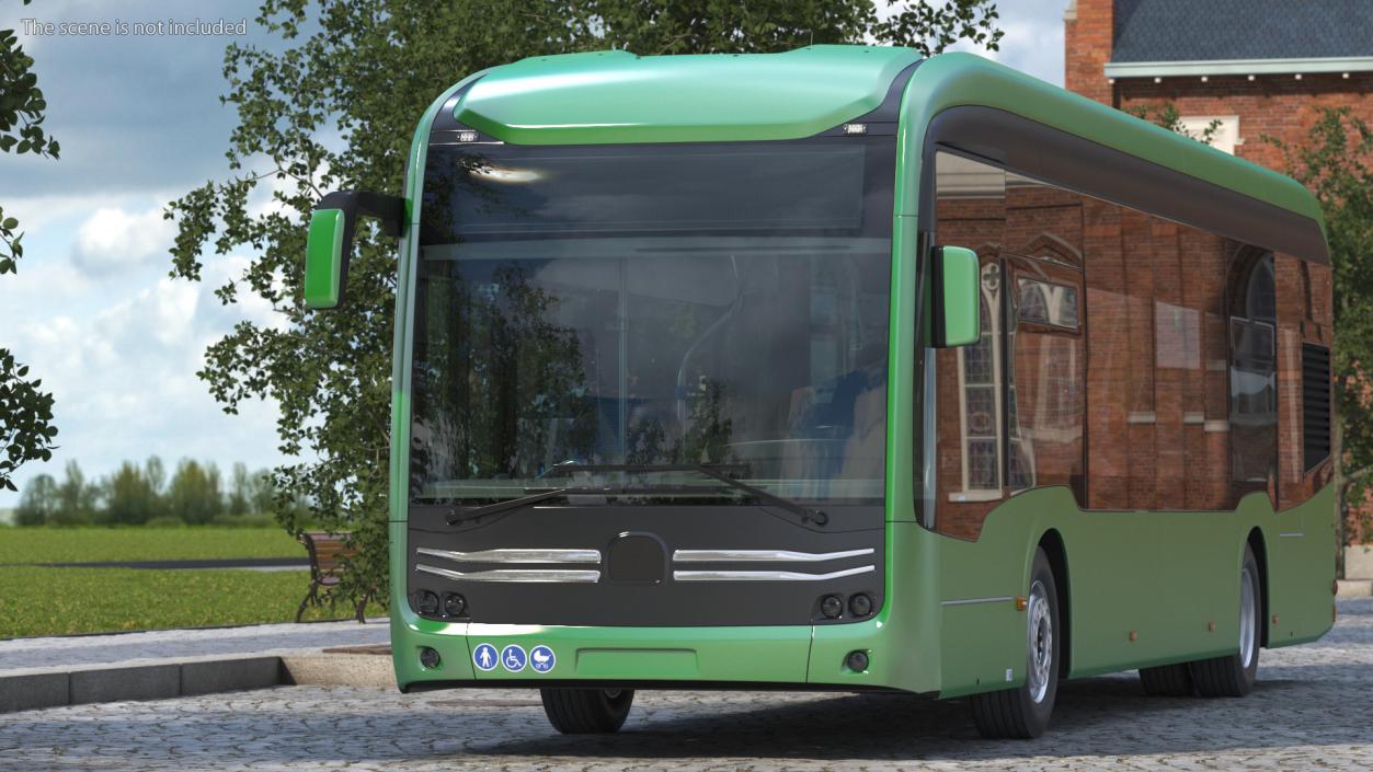 3D model City Bus Three Doors