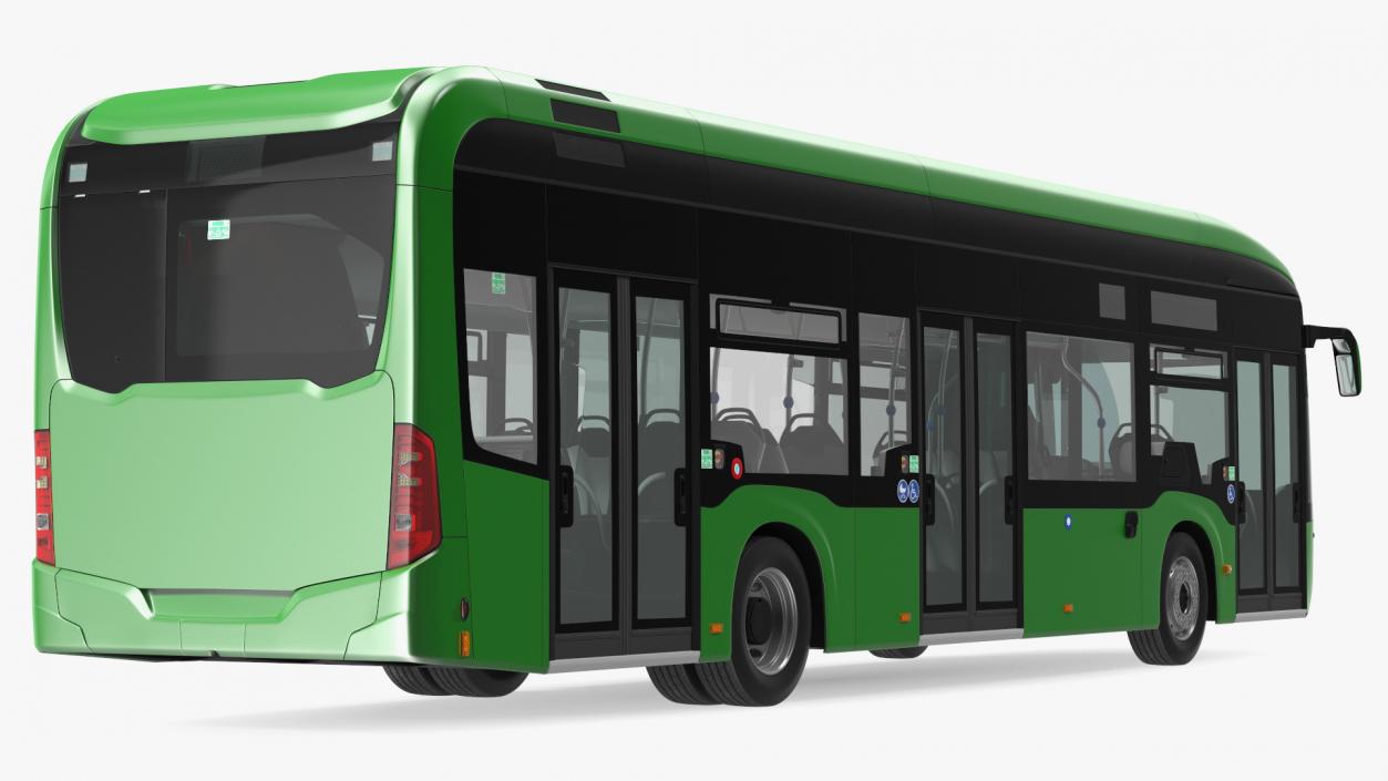 3D model City Bus Three Doors