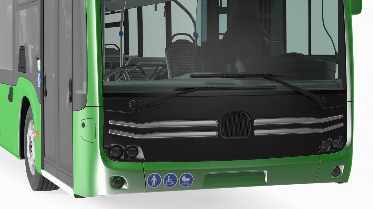 3D model City Bus Three Doors