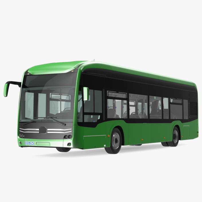 3D model City Bus Three Doors