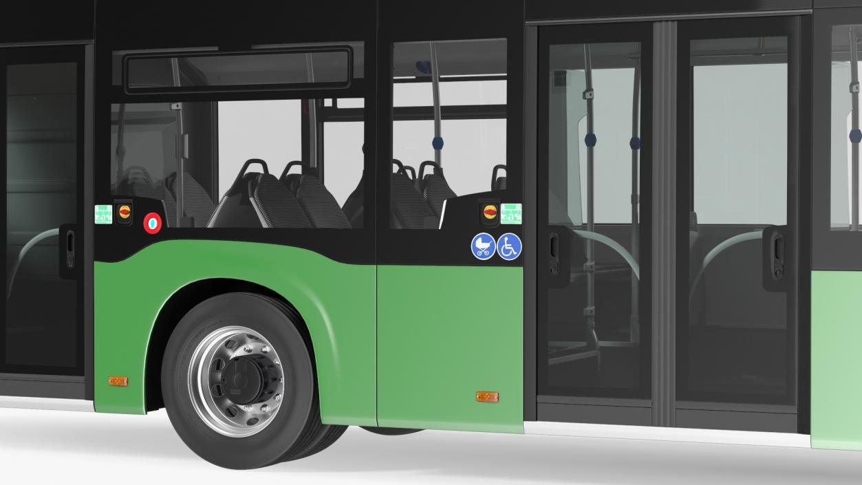 3D model City Bus Three Doors