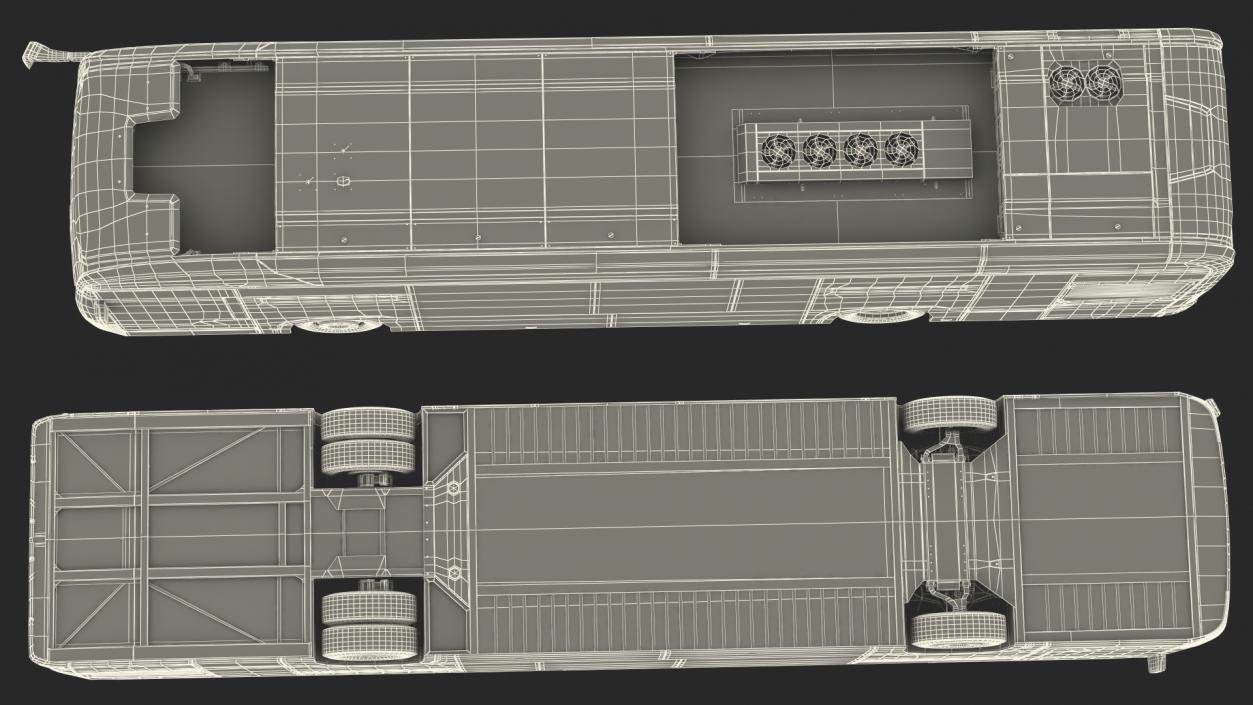 3D model City Bus Three Doors