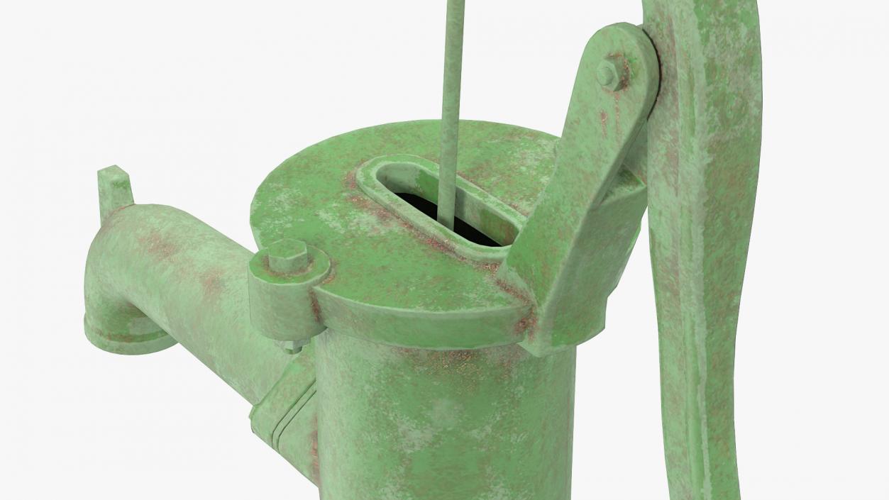 Old Hand Water Pump 3D model