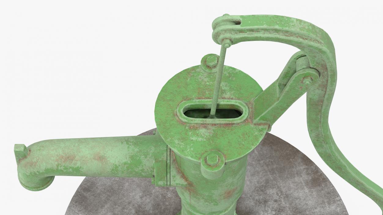 Old Hand Water Pump 3D model