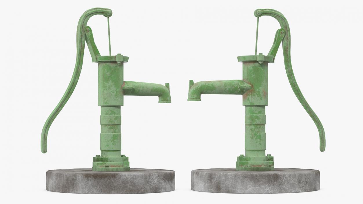 Old Hand Water Pump 3D model