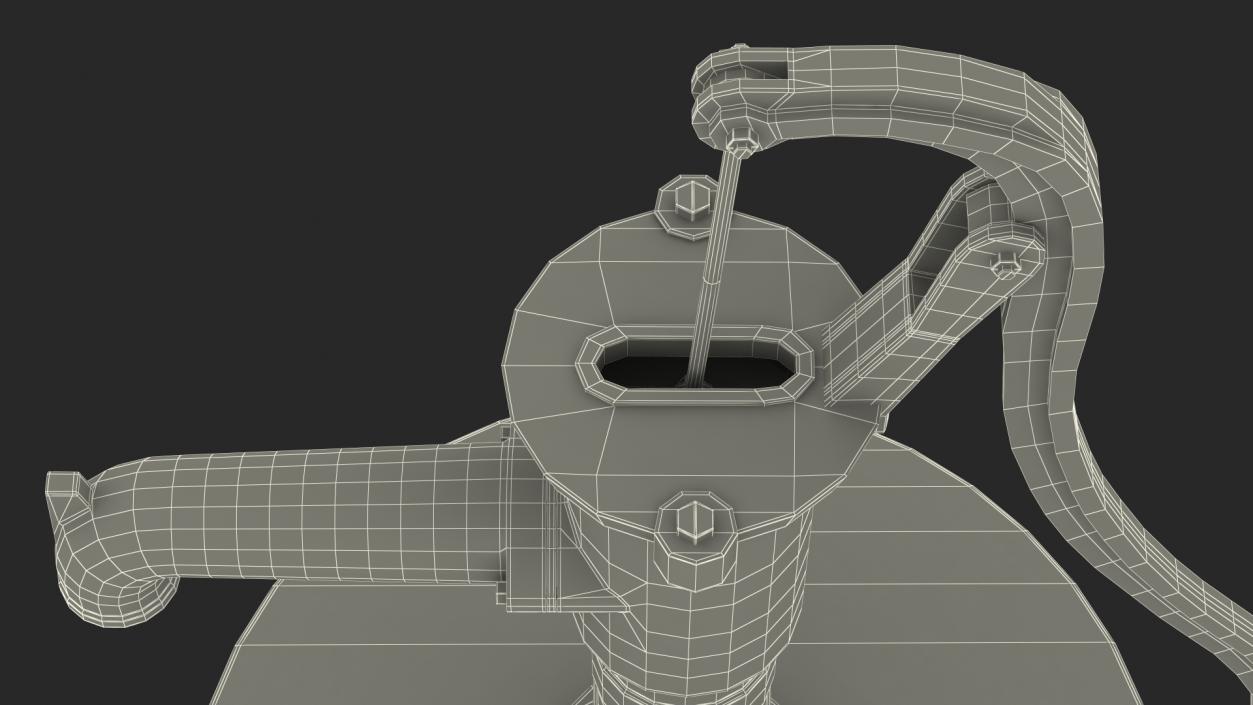 Old Hand Water Pump 3D model