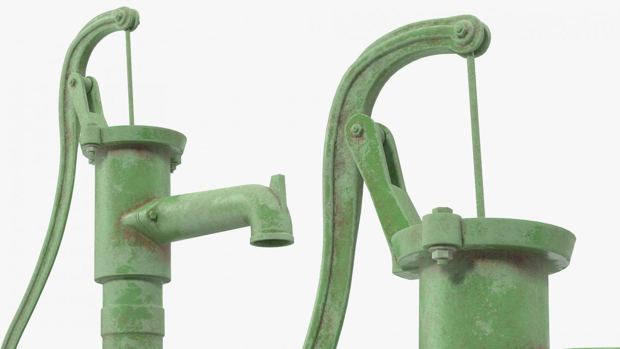 Old Hand Water Pump 3D model