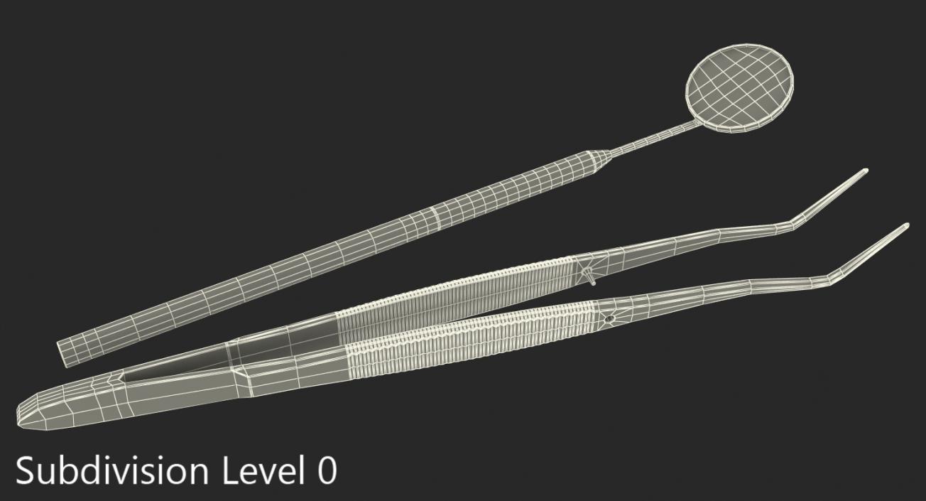 Dental Instruments 3D Models Set 3D