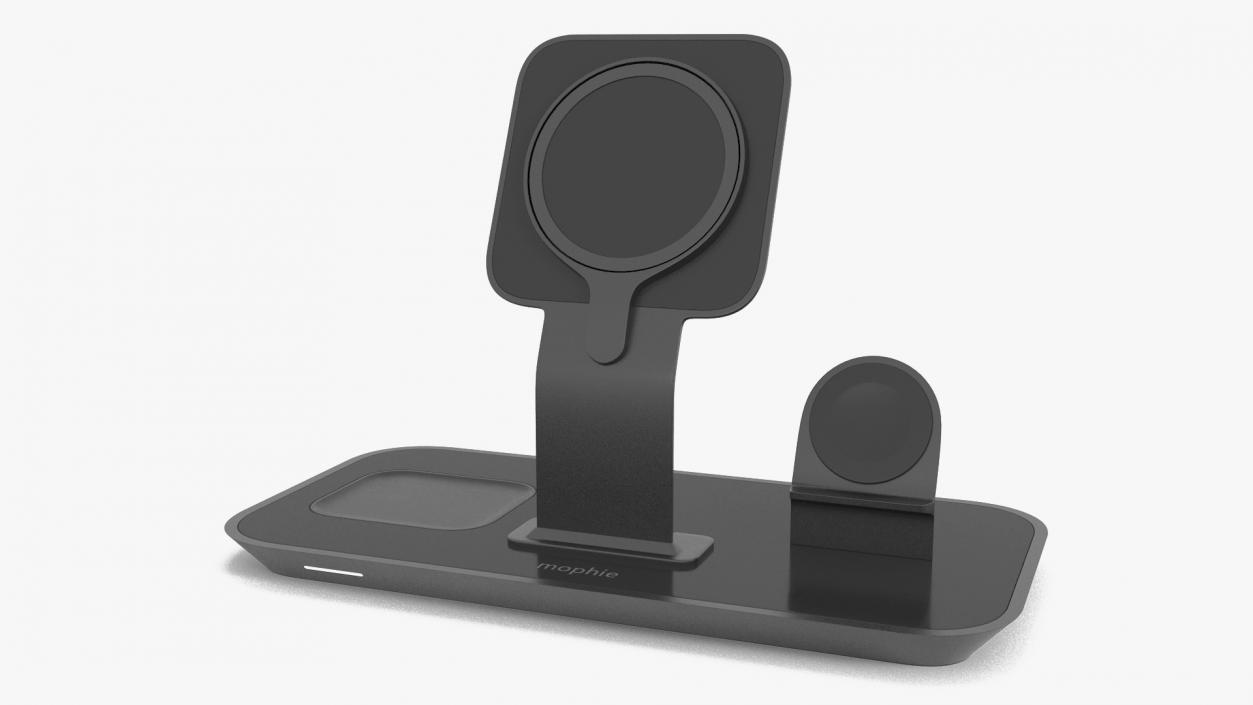 Mophie 3-in-1 Stand for MagSafe Charger Black 2 3D