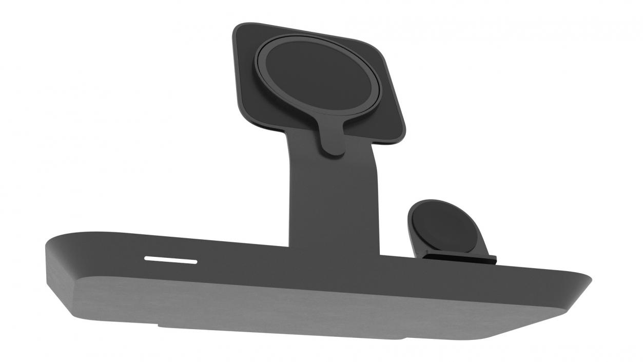 Mophie 3-in-1 Stand for MagSafe Charger Black 2 3D