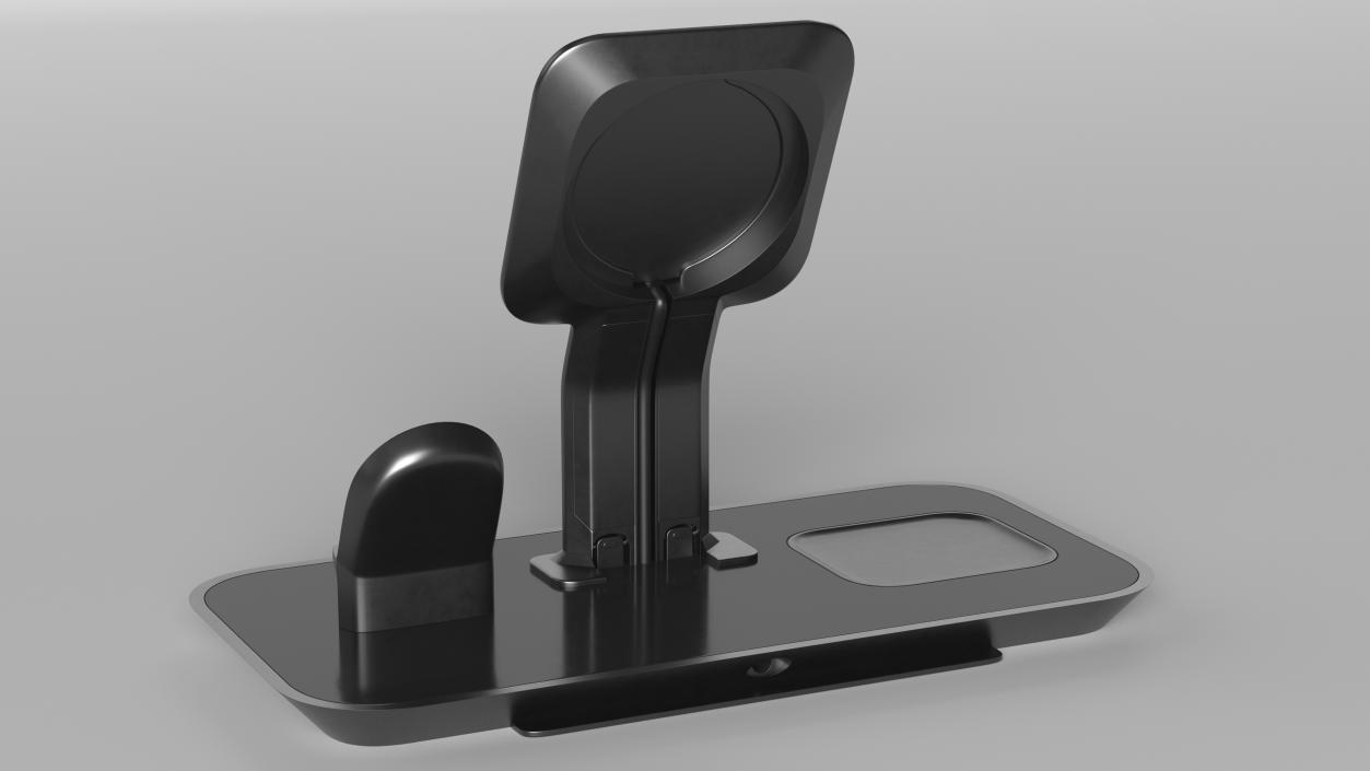 Mophie 3-in-1 Stand for MagSafe Charger Black 2 3D