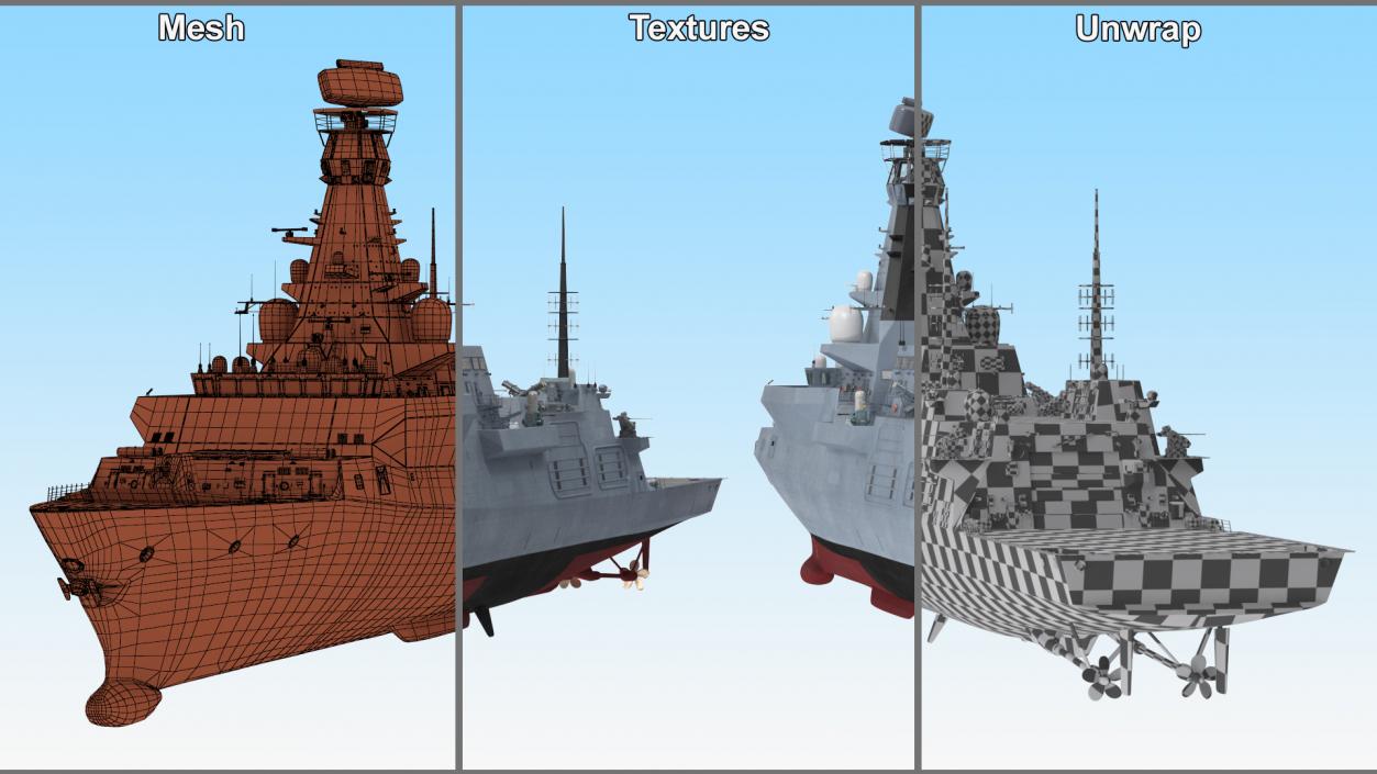 3D Type 26 Global Combat Ship Rigged(1)