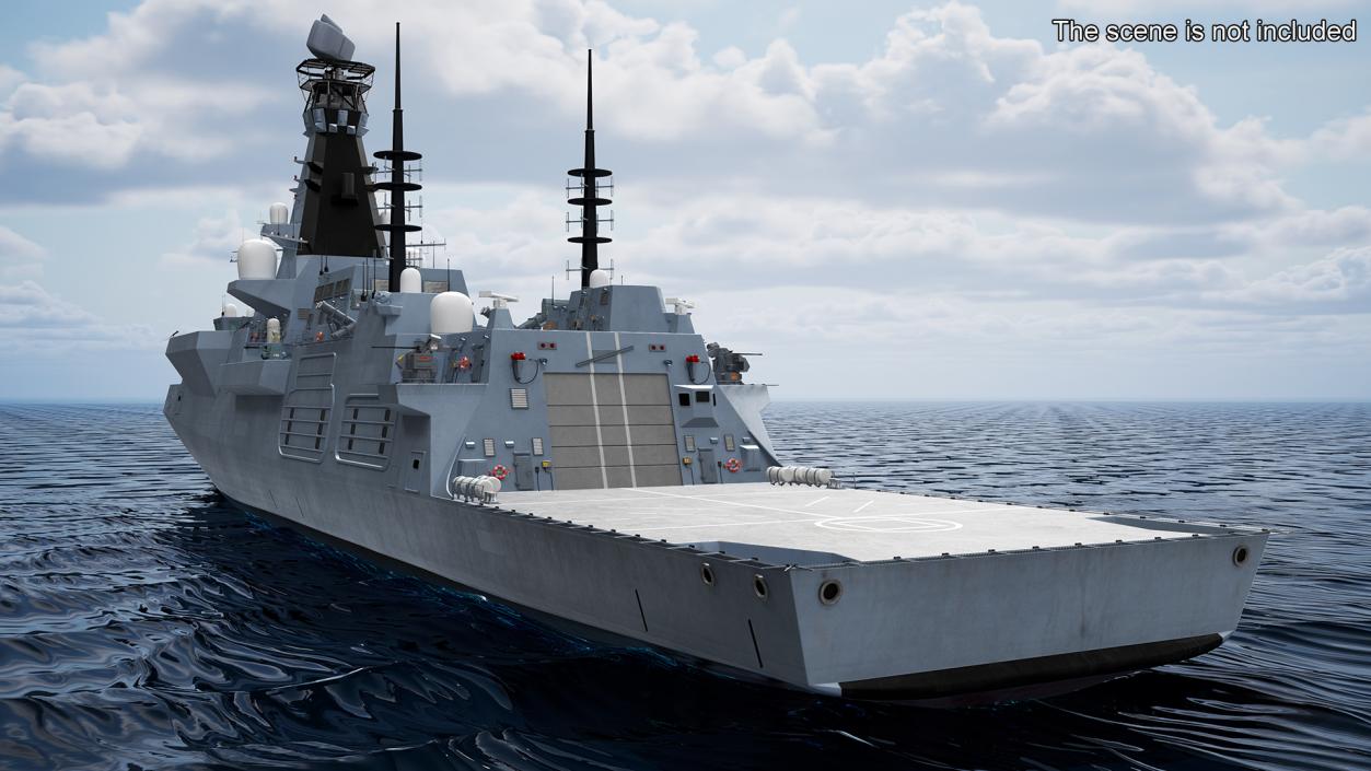 3D Type 26 Global Combat Ship Rigged(1)