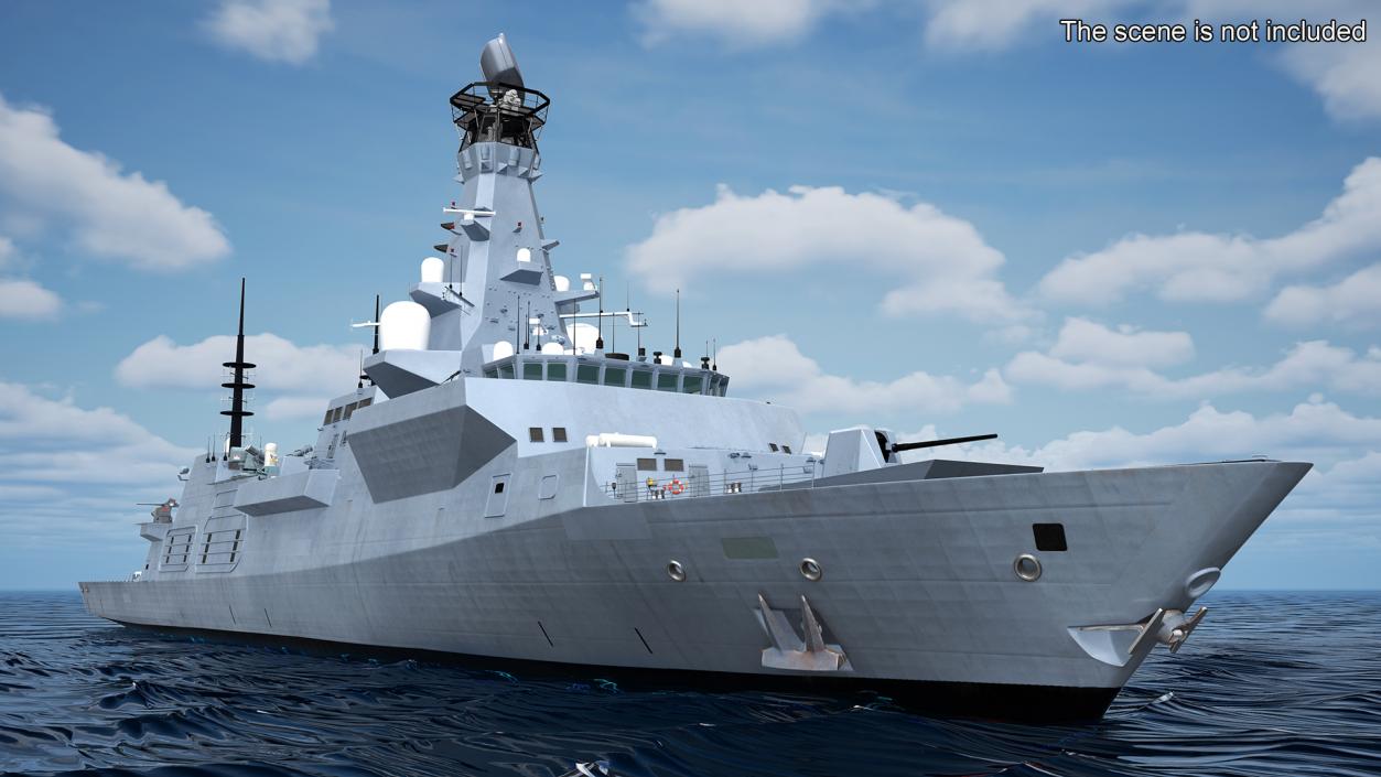 3D Type 26 Global Combat Ship Rigged(1)