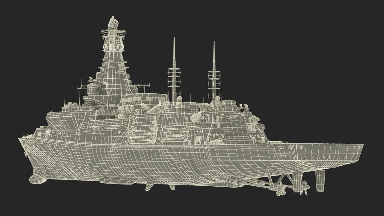 3D Type 26 Global Combat Ship Rigged(1)