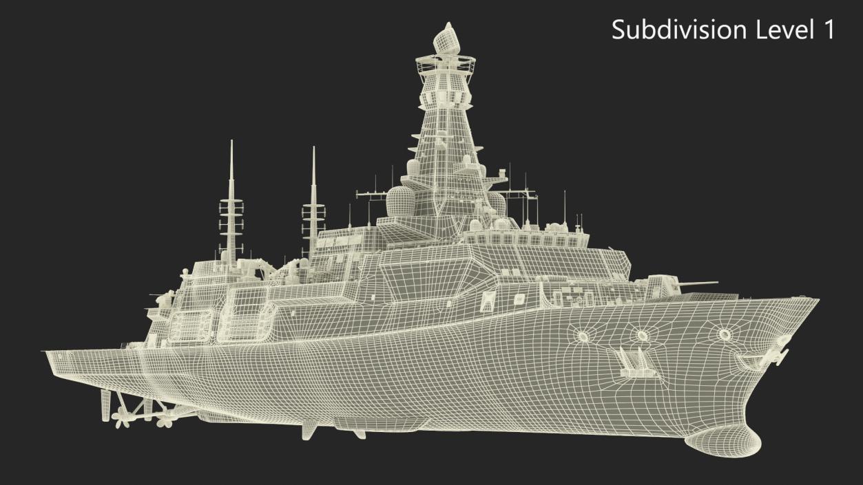 3D Type 26 Global Combat Ship Rigged(1)