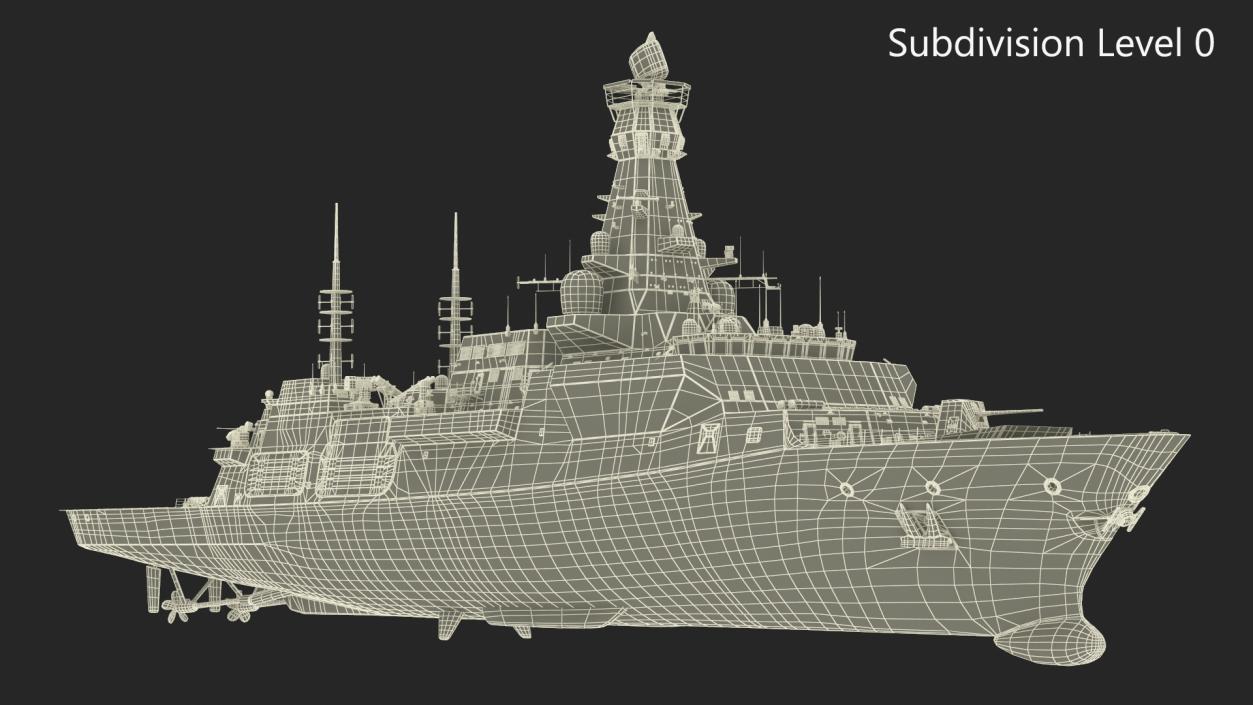 3D Type 26 Global Combat Ship Rigged(1)