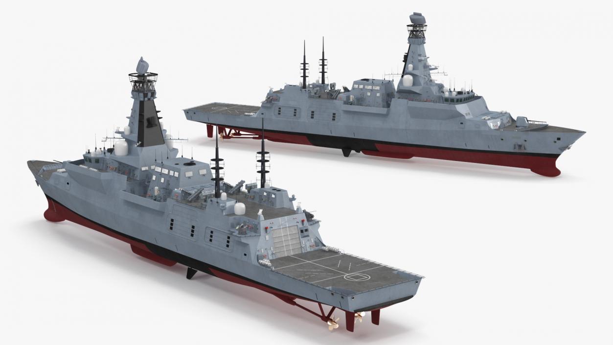 3D Type 26 Global Combat Ship Rigged(1)