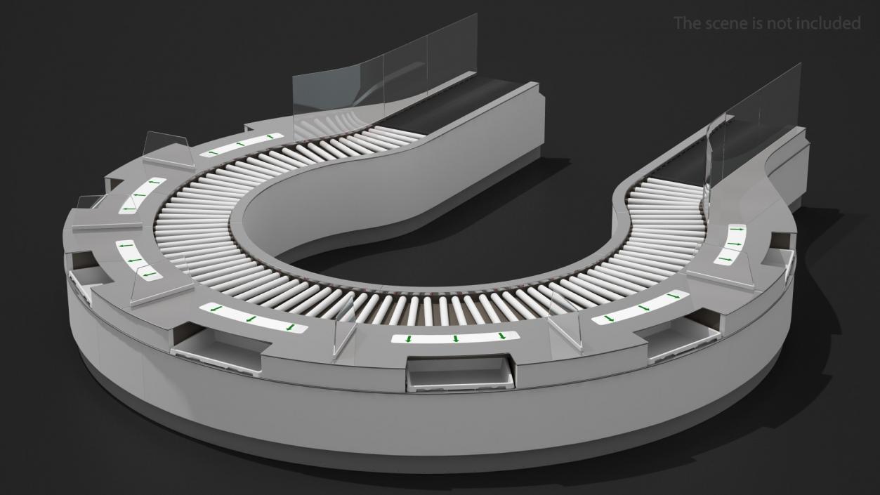 3D Airport Luggage Support Equipment Collection 2