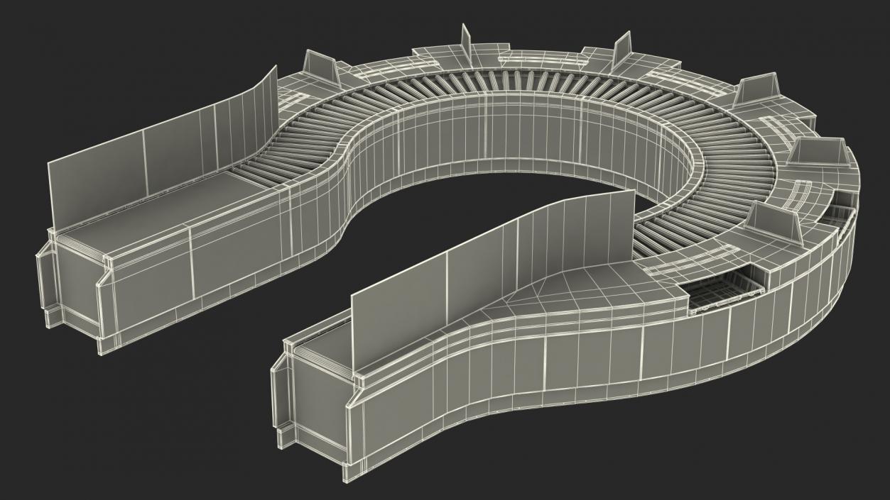 3D Airport Luggage Support Equipment Collection 2