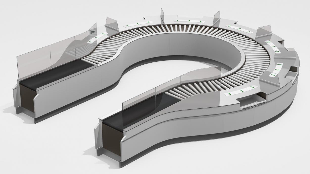 3D Airport Luggage Support Equipment Collection 2