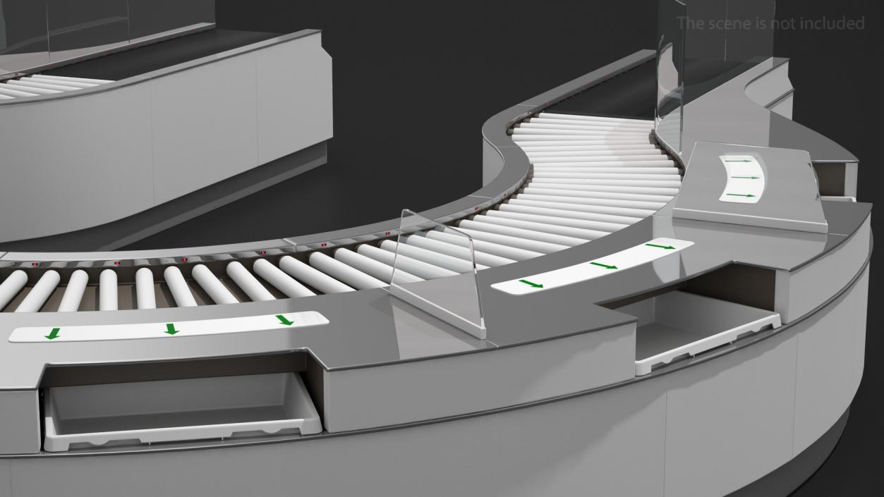 3D Airport Luggage Support Equipment Collection 2